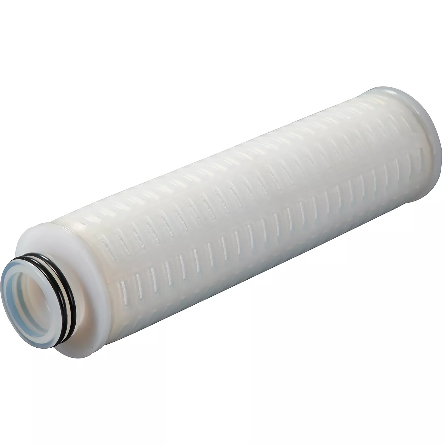 0.2 Micron Standard-Grade PTFE Membrane Liquid Filter Cartridges w/Flat End Cap, Encapsulated Silicone O-Ring Gasket, 2.7" x 30"