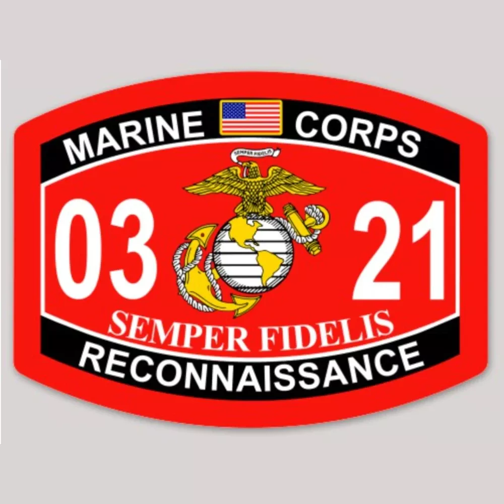 0321 Recon Marine Corps MOS Decal