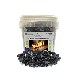 1/2" Black Reflective | 25 lbs (Bucket)