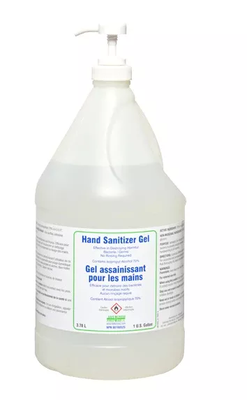 1 GALLON HAND SANITIZER GEL -(3.78 L) (PUMP SOLD SEPARATELY)