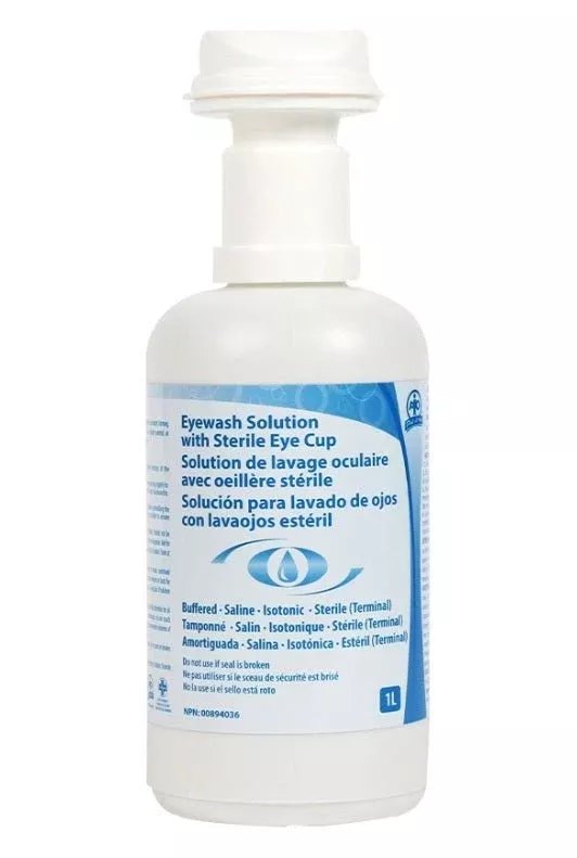 1L Eyewash w/ Eye Cup