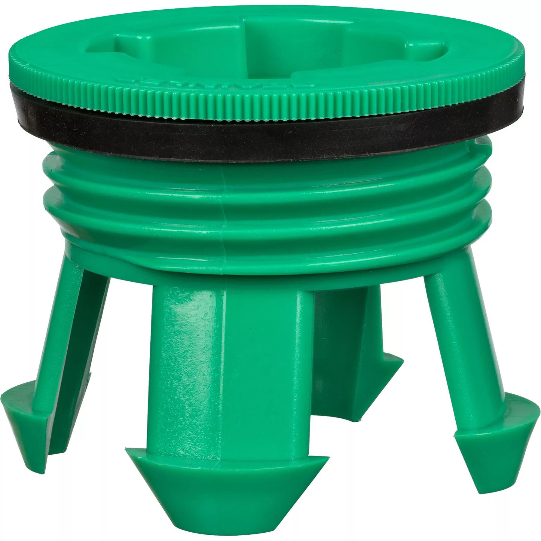 2" Buttress Green PE Bung Plug w/Manual Vent, EPDM Gasket