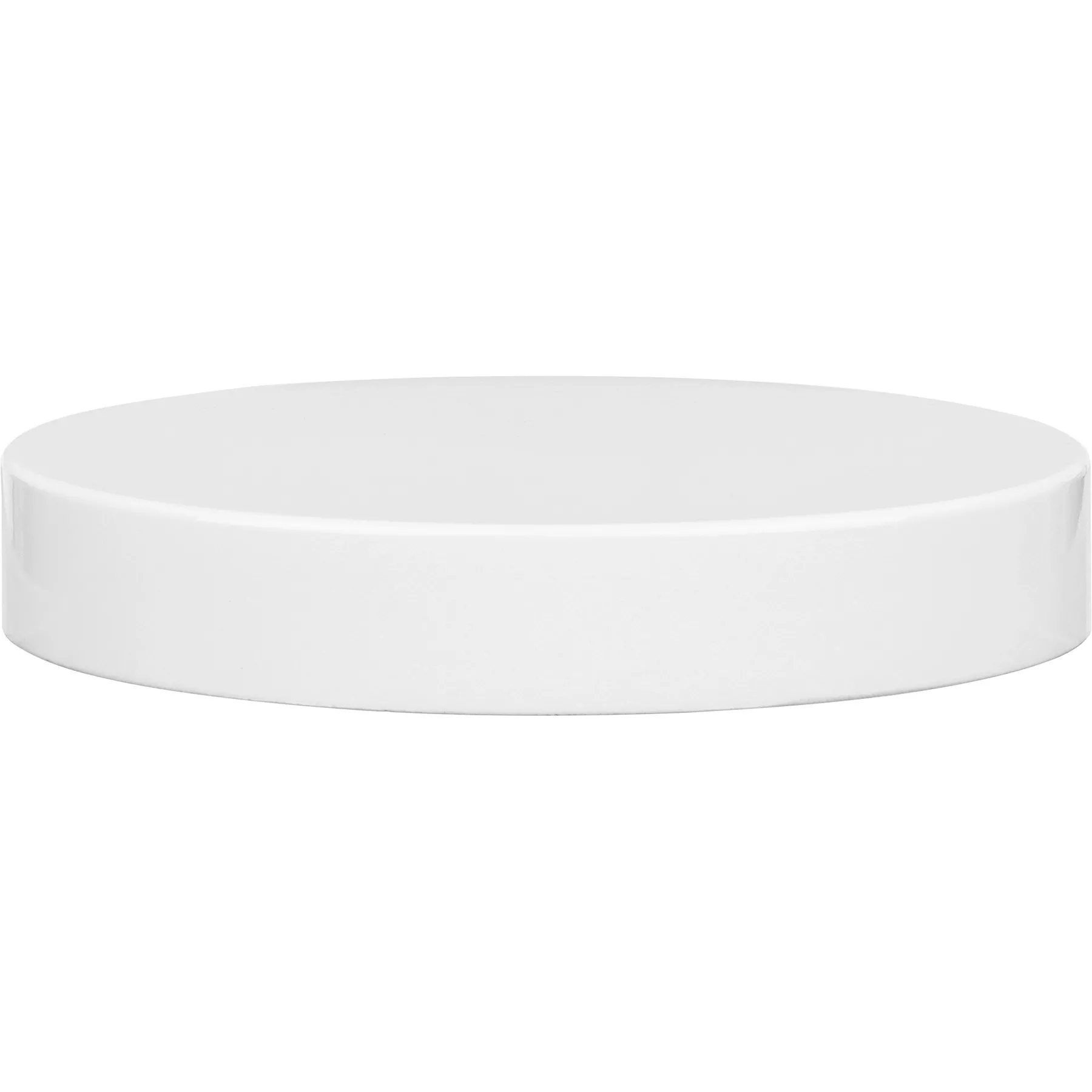 70mm 70-400 White Smooth Urea Plastic Cap w/ 3-Ply Foam Liner