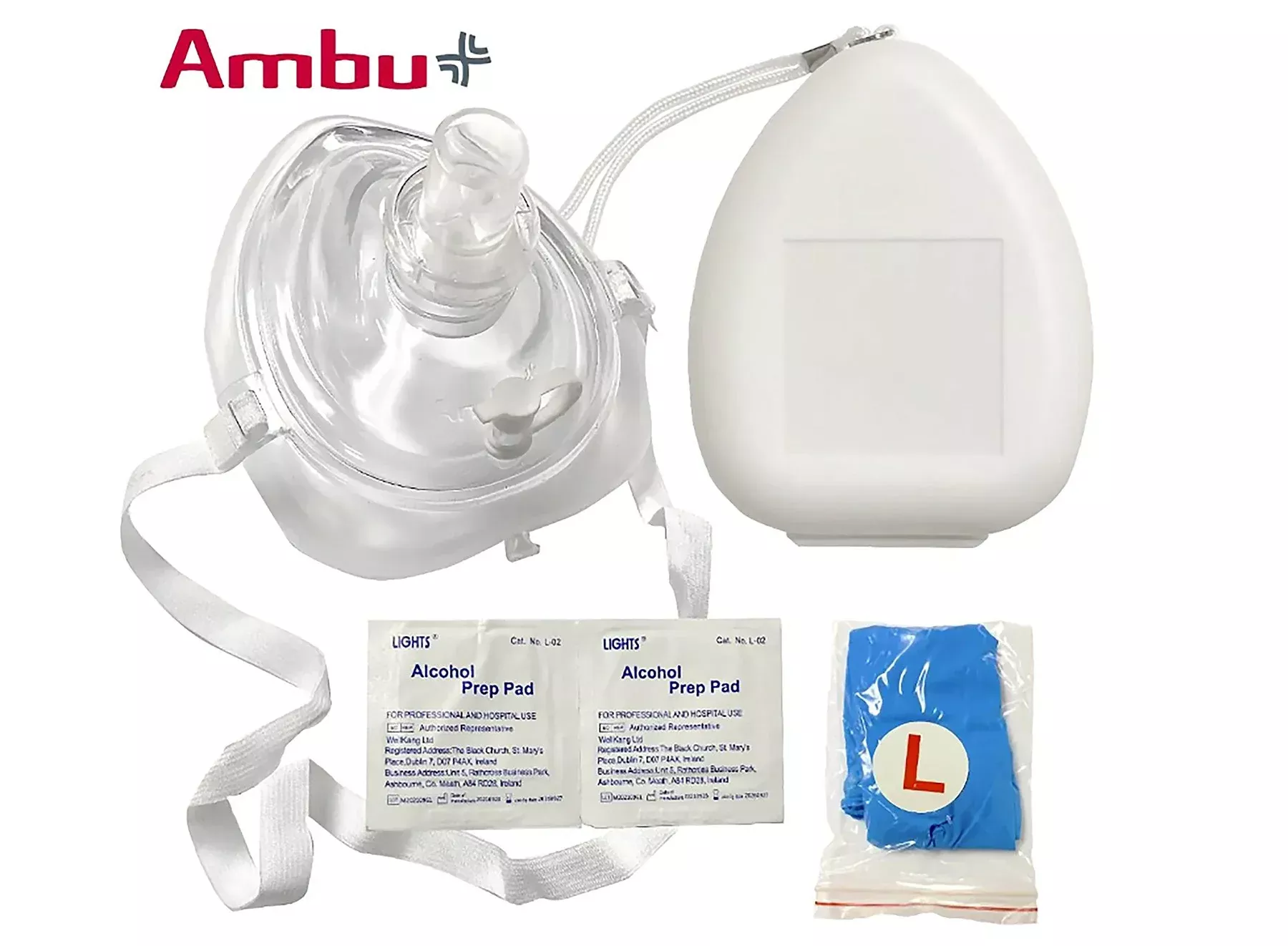 Ambu Res-Cue CPR Pocket Mask with Gloves and Wipes