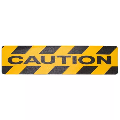 "Caution" Self Adhesive Anti-Slip Mat - 150mm x 600mm