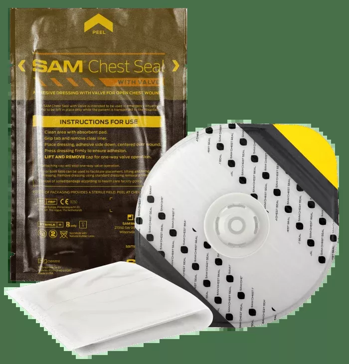 CHEST SEAL WITH VALVE, SAM