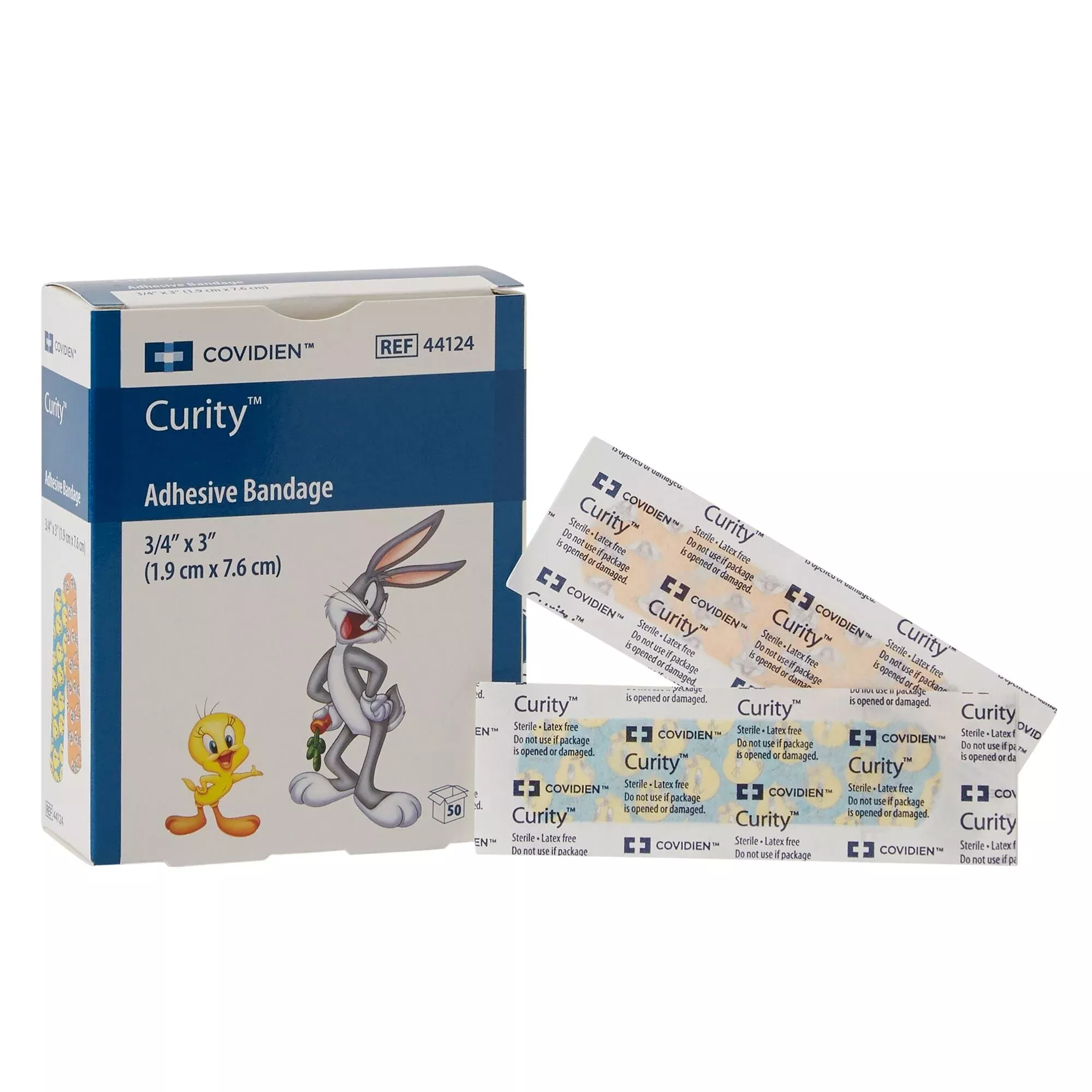 CURITY ADHESIVE BANDAGE - LOONEY TUNES 50EA/BX