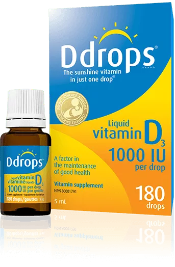 Ddrops 1000 IU - 180 Drop bottle