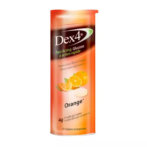 Dex4 Glucose Tablets – Orange 10/Pack