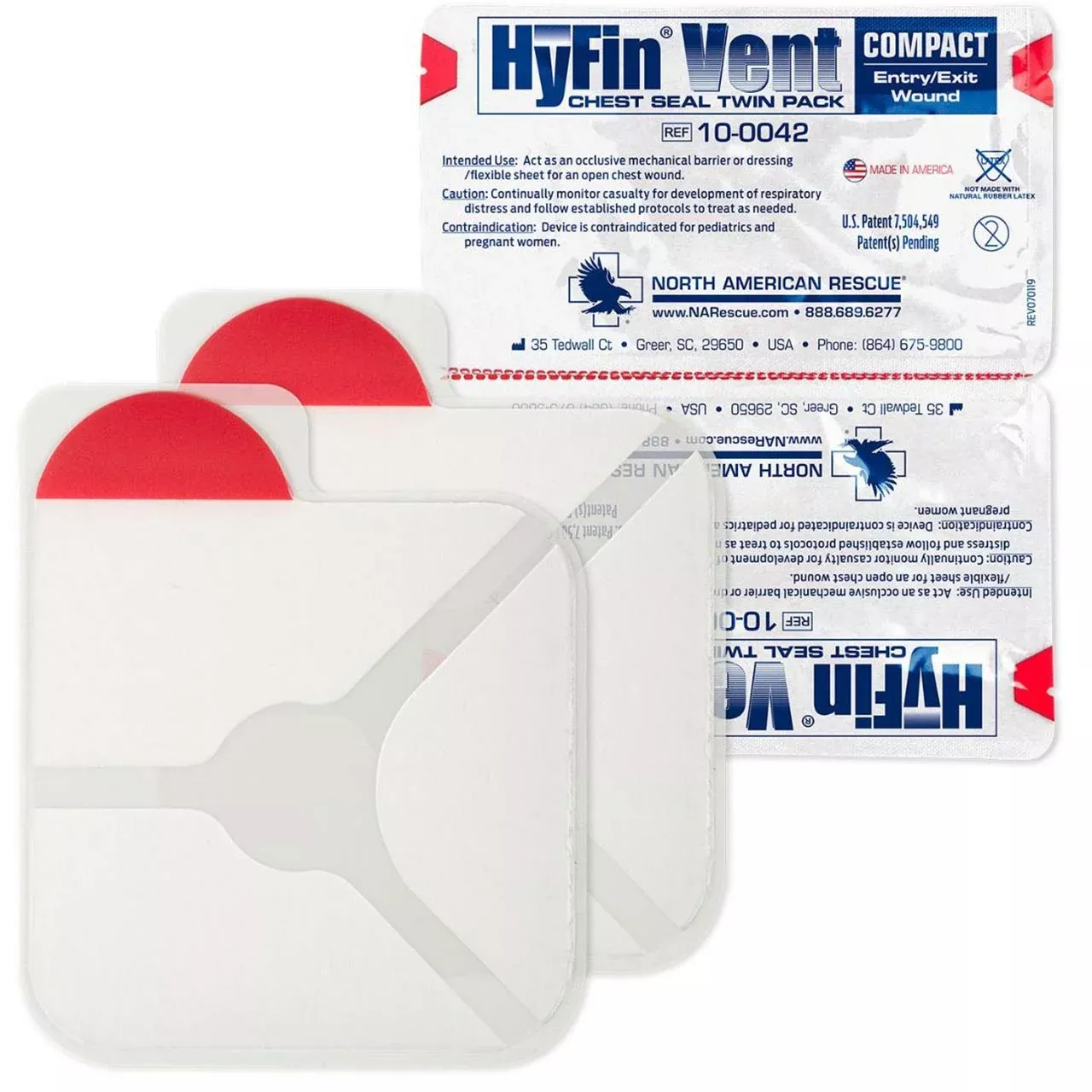 Hyfin Vent COMPACT Chest Seal Twin Pack