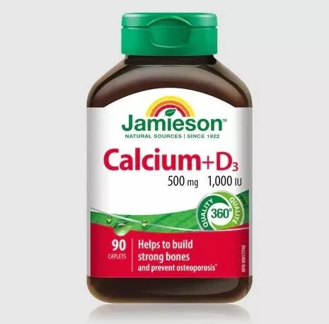 Jamieson Calcium + D3 Bone Support Supplement Canada