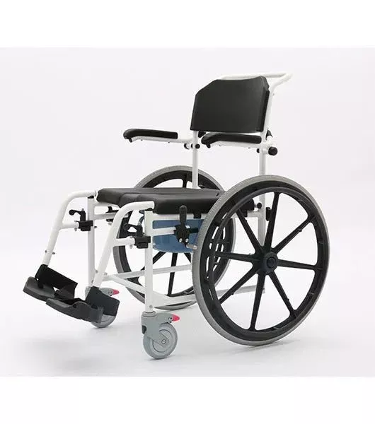 Medacure SC350 Rolling Shower Wheelchair with Commode | 350 lb Weight Capacity