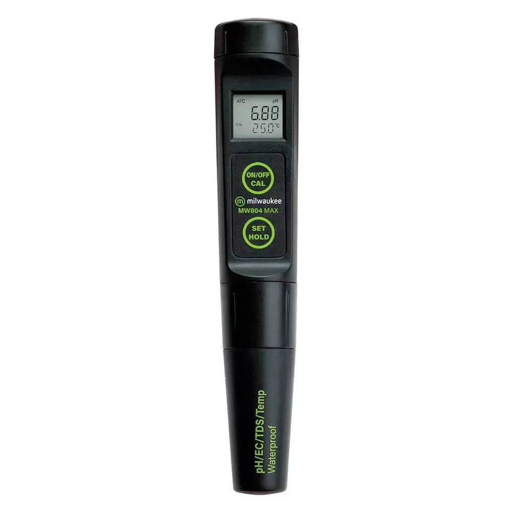 Milwaukee MW804 MAX Waterproof 4-in-1 pH/EC/TDS/Temperature Tester