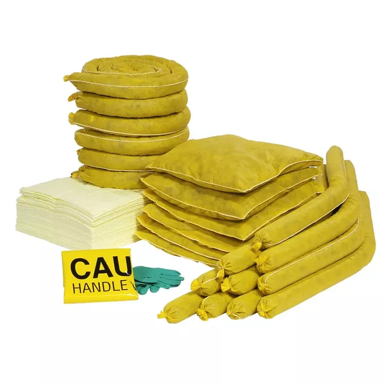 SpillTech HazMat 65-Gallon Refill Kit Yellow Sorbent RSPKHZ-65