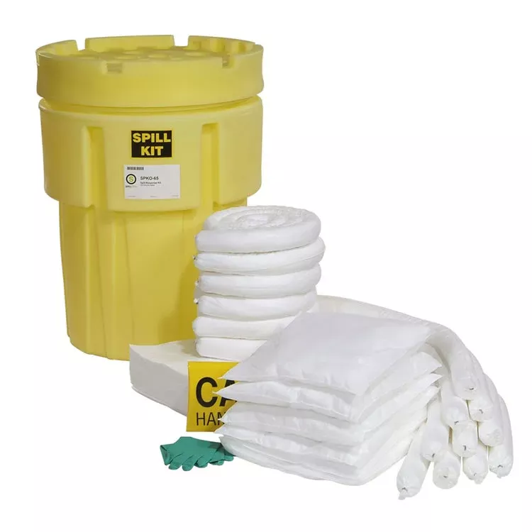 SpillTech Oil-Only 65 Gallon OverPack Drum Spill Kit Polypropylene