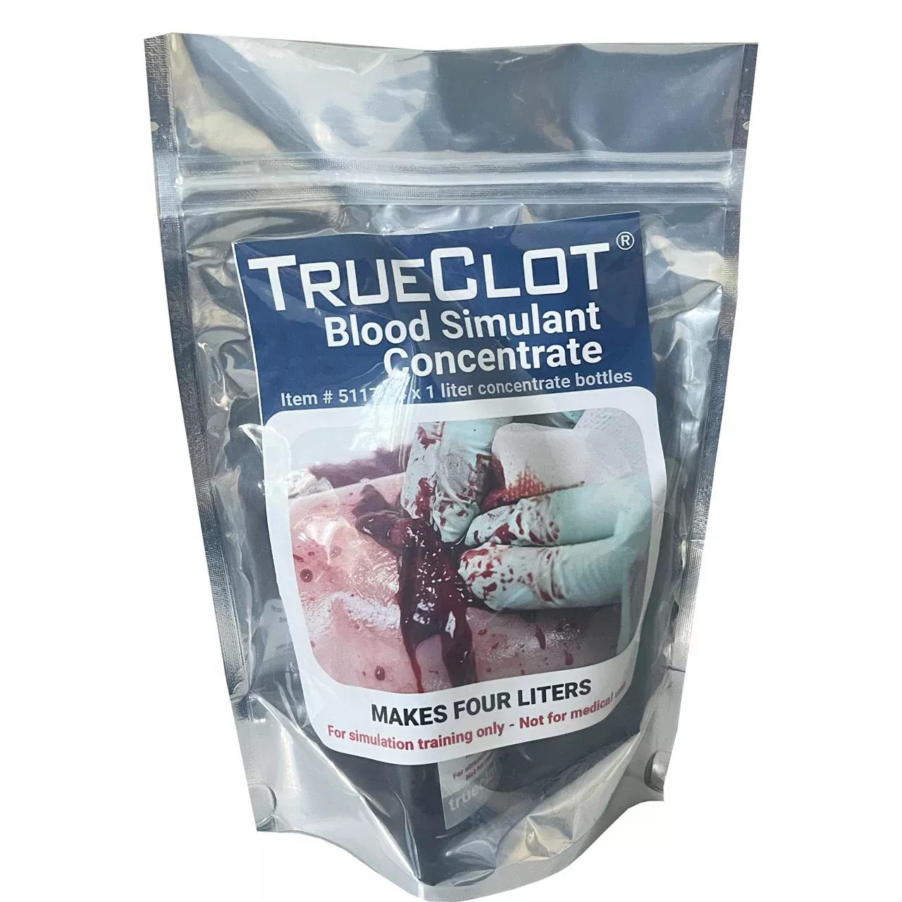 TrueClot Blood Simulant Concentrate, Liter (4 pack)