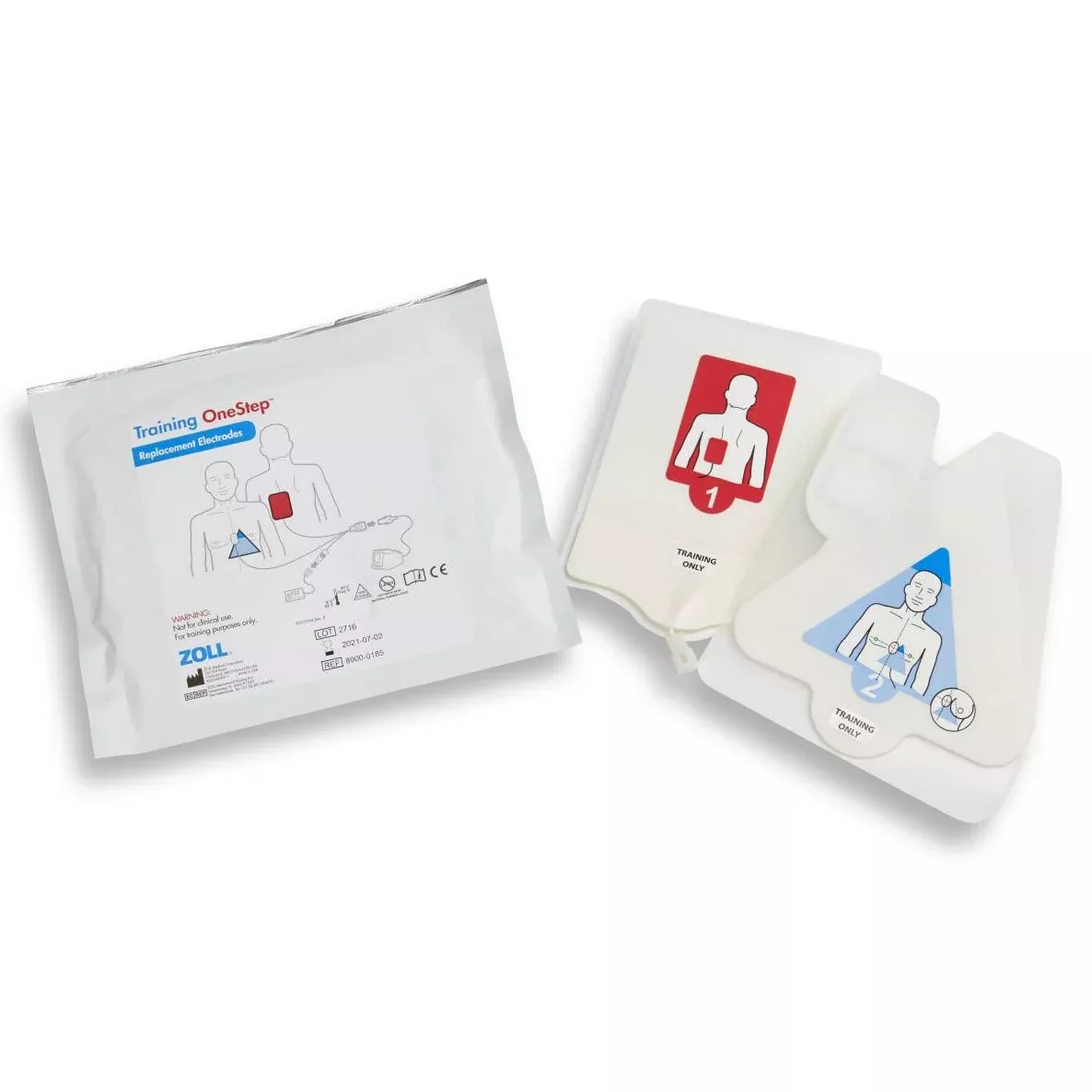 Zoll Training OneStep Replacement Electrodes (8/Case)